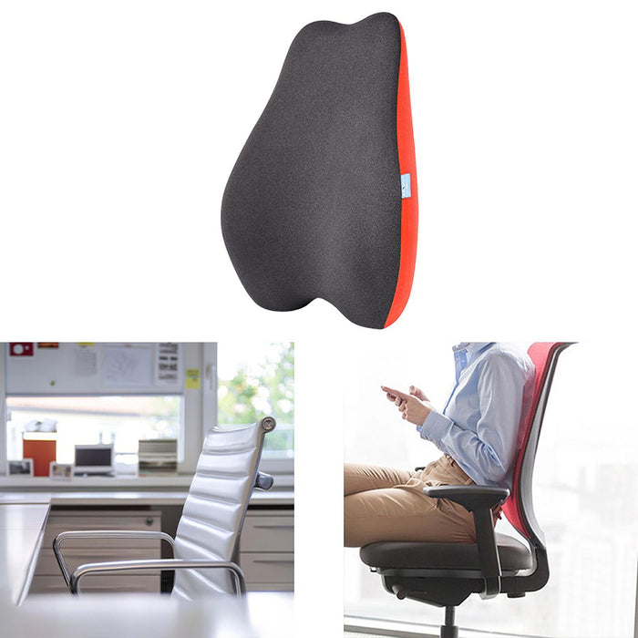 Lumbar Support Pillow for Office Practical for Living Room Office Chair Sofa Red