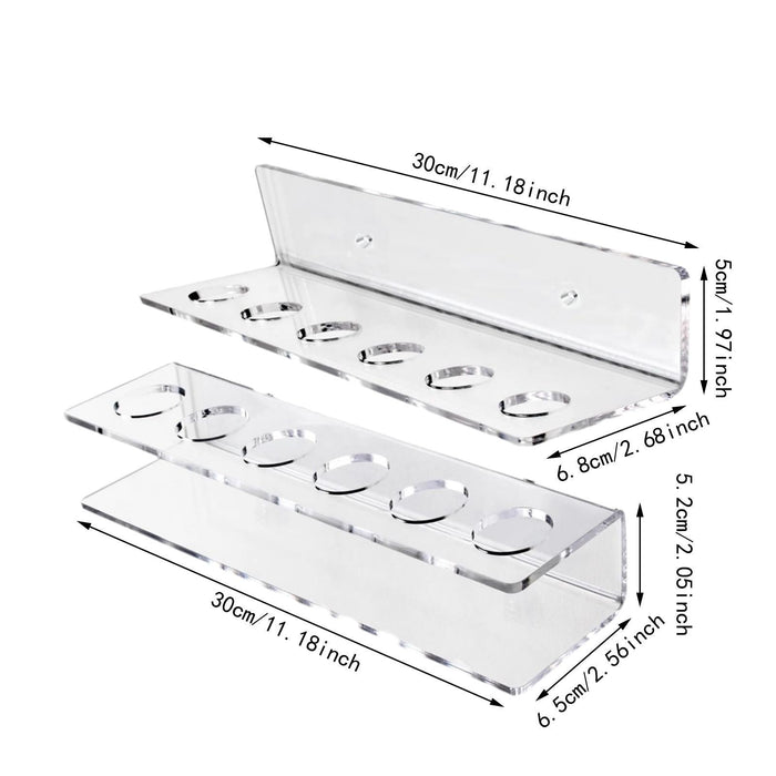 2x Pool Cue Rack Wall Mounted for Billiard Room Players Billiard Enthusiasts