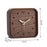 Wooden Table Clock Silent Chic Modern Desktop Clock for Office Bedside Shelf Black Walnut