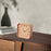 Wooden Table Clock Silent Chic Modern Desktop Clock for Office Bedside Shelf Beech