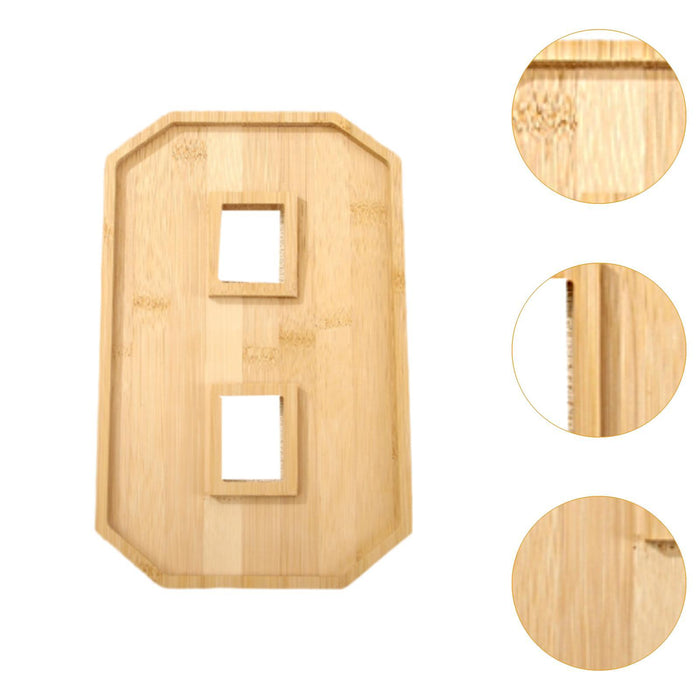 Wood Number Serving Tray Fillable Board Box for Candy Appetizer Dessert 8