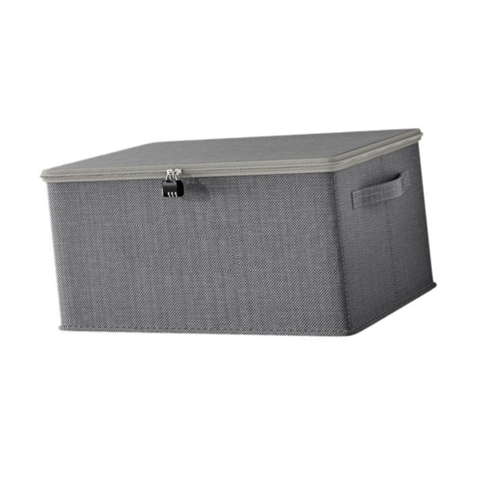 Storage Bin Decor Folding Storage Box with Lock for Playroom Bedroom Nursery 38cmx26cmx15cm