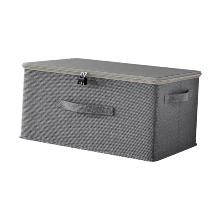 Storage Bin Decor Folding Storage Box with Lock for Playroom Bedroom Nursery 45cmx35cmx25cm