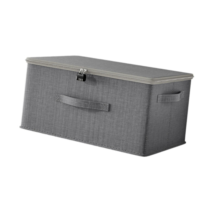 Storage Bin Decor Folding Storage Box with Lock for Playroom Bedroom Nursery 45cmx35cmx25cm