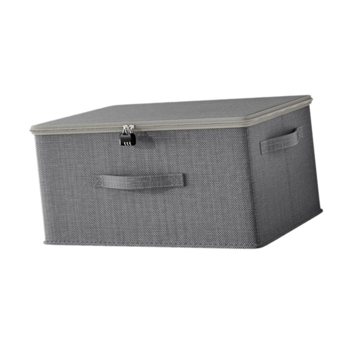 Storage Bin Decor Folding Storage Box with Lock for Playroom Bedroom Nursery 45cmx35cmx25cm