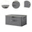 Storage Bin Decor Folding Storage Box with Lock for Playroom Bedroom Nursery 45cmx35cmx25cm