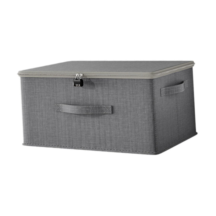 Storage Bin Decor Folding Storage Box with Lock for Playroom Bedroom Nursery 60cmx40cmx30cm