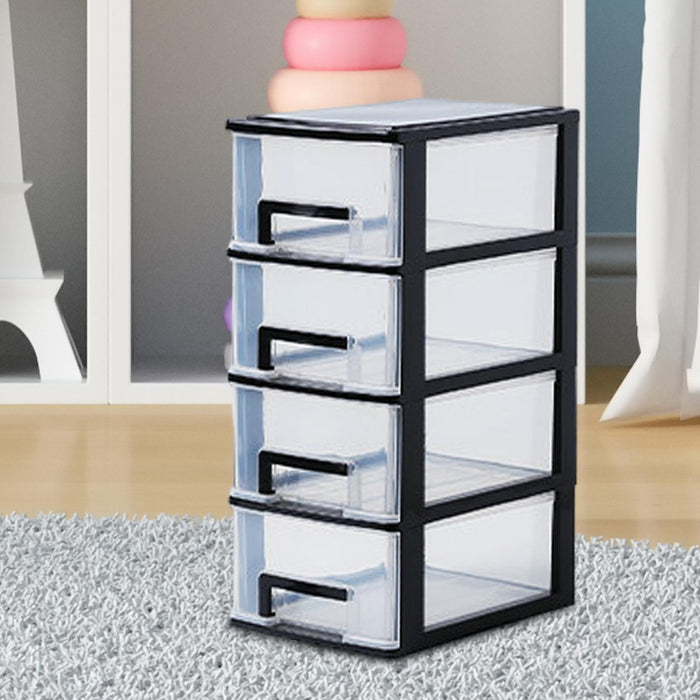 Tabletop Storage Drawers Multipurpose for Office Supplies Collection Kitchen 4 Layer