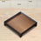 Bamboo Chinese Tea Tray Decorative Snack Plate for Household Office Teahouse 19cmx19cmx4cm