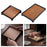 Bamboo Chinese Tea Tray Decorative Snack Plate for Household Office Teahouse 19cmx19cmx4cm