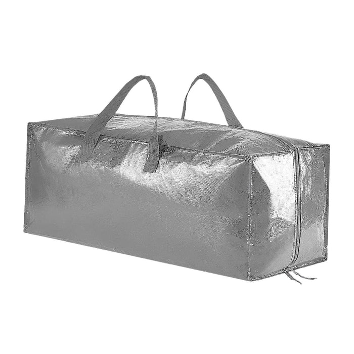 Heavy Duty Moving Bag Dorm Storage Bag for Clothing Storage Blanket Sundries Silver