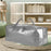 Heavy Duty Moving Bag Dorm Storage Bag for Clothing Storage Blanket Sundries Silver