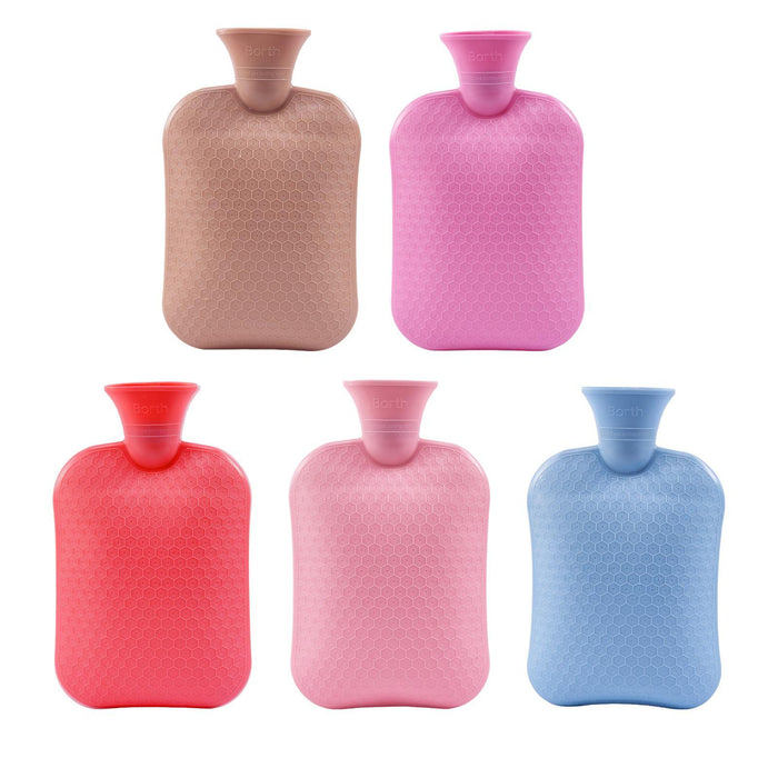 Hot Water Bottle Water Pouch Convenient Water Filling Portable Hot Water Bag Red