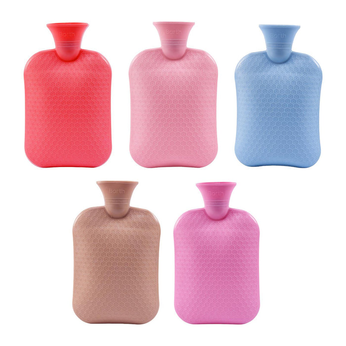 Hot Water Bottle Water Pouch Convenient Water Filling Portable Hot Water Bag Red