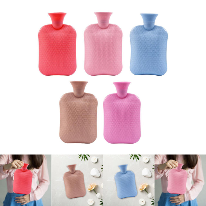 Hot Water Bottle Water Pouch Convenient Water Filling Portable Hot Water Bag Red