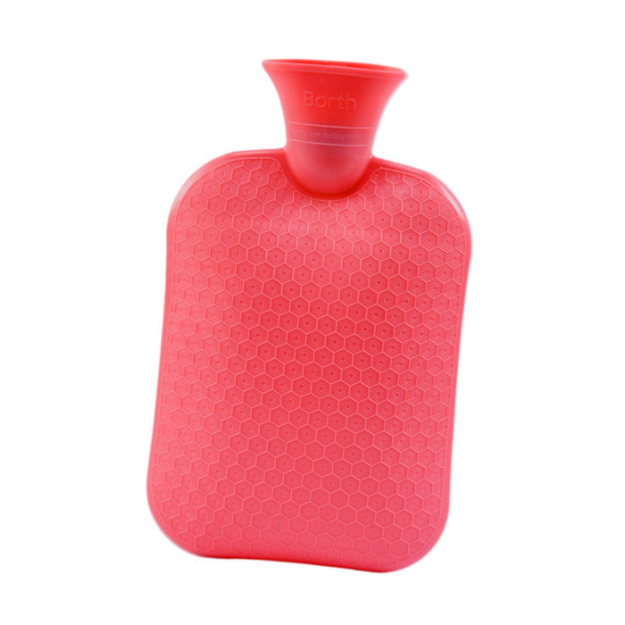 Hot Water Bottle Water Pouch Convenient Water Filling Portable Hot Water Bag Red