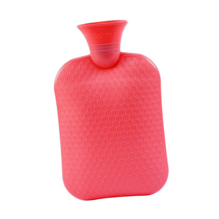 Hot Water Bottle Water Pouch Convenient Water Filling Portable Hot Water Bag Red