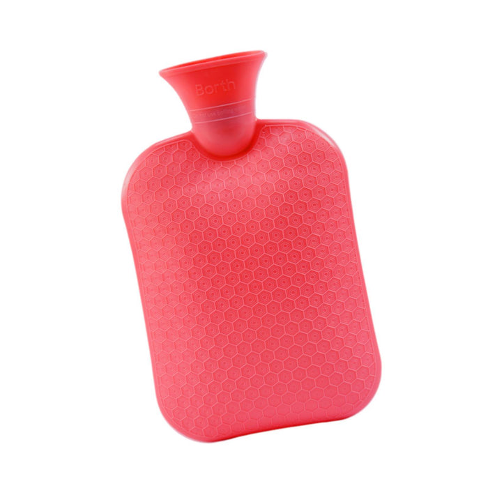 Hot Water Bottle Water Pouch Convenient Water Filling Portable Hot Water Bag Red