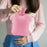 Hot Water Bottle Water Pouch Convenient Water Filling Portable Hot Water Bag Pink