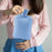 Hot Water Bottle Water Pouch Convenient Water Filling Portable Hot Water Bag Blue