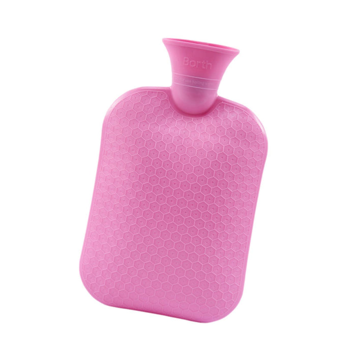 Hot Water Bottle Water Pouch Convenient Water Filling Portable Hot Water Bag Rose Red