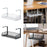 Under Desk Cable Organizer Metal Cord Organizer for Dining Room Home Kitchen White