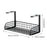 Under Desk Cable Organizer Metal Cord Organizer for Dining Room Home Kitchen Black