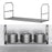 Under Shelf Rack Folded Wash Basin Organizer for Bathroom Countertop Kitchen Black