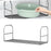 Under Shelf Rack Folded Wash Basin Organizer for Bathroom Countertop Kitchen Black