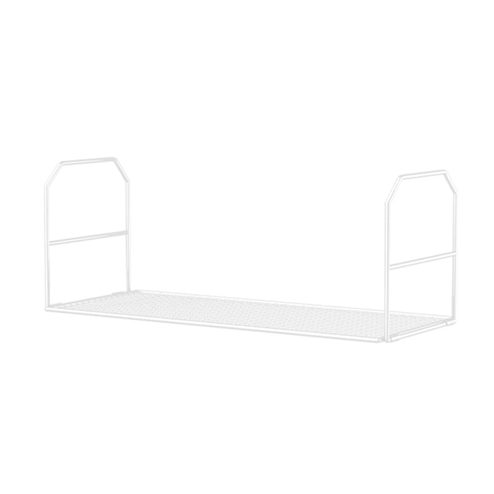 Under Shelf Rack Folded Wash Basin Organizer for Bathroom Countertop Kitchen White