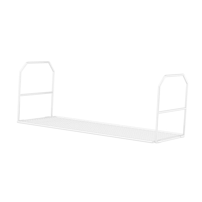 Under Shelf Rack Folded Wash Basin Organizer for Bathroom Countertop Kitchen White