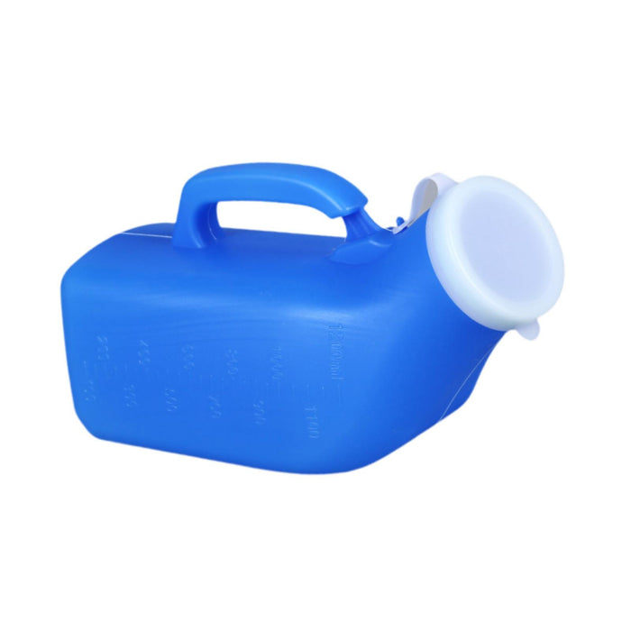 Urine Bottle 1200 ml Portable Urinal Pee Bottle for Seniors Children Elderly Blue Men