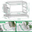 Crofta Dish Drying Rack for Kitchen Countertop Multi Purpose Dish Drainer Organizer White