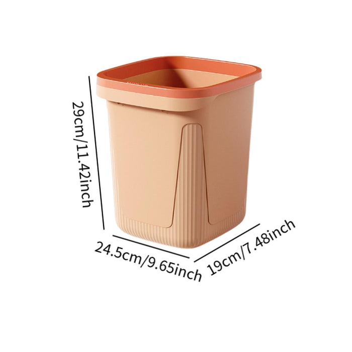 Trash Can Versatile Large Capacity Wastebasket for Laundry Room Kitchen Home Pink