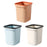 Trash Can Versatile Large Capacity Wastebasket for Laundry Room Kitchen Home Pink