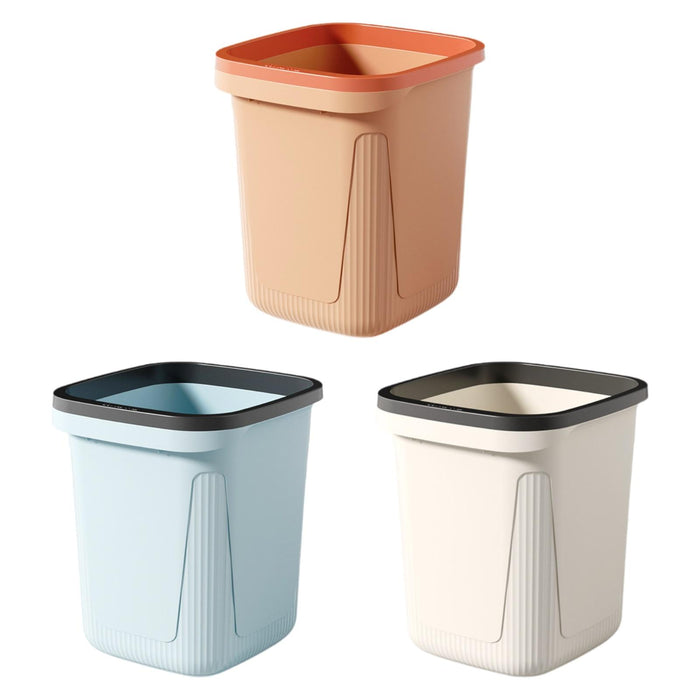 Trash Can Versatile Large Capacity Wastebasket for Laundry Room Kitchen Home Pink