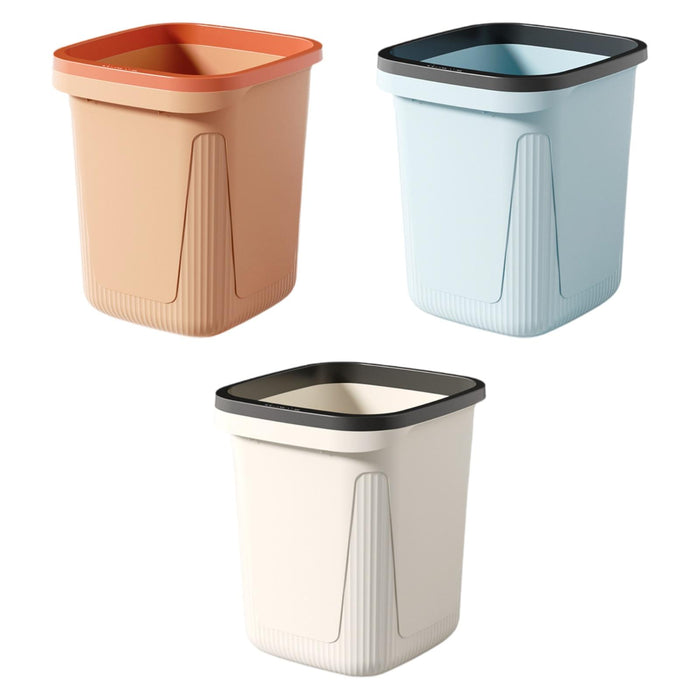 Trash Can Versatile Large Capacity Wastebasket for Laundry Room Kitchen Home Pink