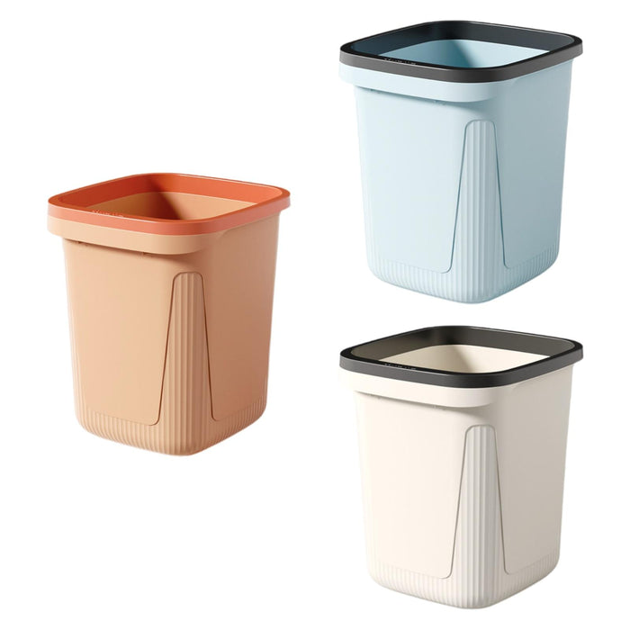 Trash Can Versatile Large Capacity Wastebasket for Laundry Room Kitchen Home Pink