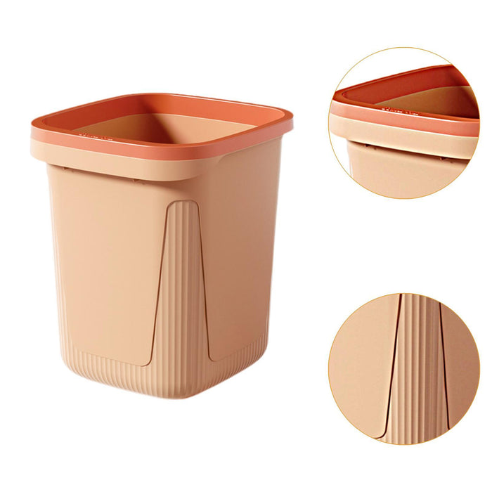 Trash Can Versatile Large Capacity Wastebasket for Laundry Room Kitchen Home Pink