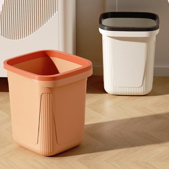 Trash Can Versatile Large Capacity Wastebasket for Laundry Room Kitchen Home Pink