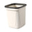 Trash Can Versatile Large Capacity Wastebasket for Laundry Room Kitchen Home White