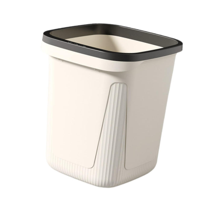 Trash Can Versatile Large Capacity Wastebasket for Laundry Room Kitchen Home White