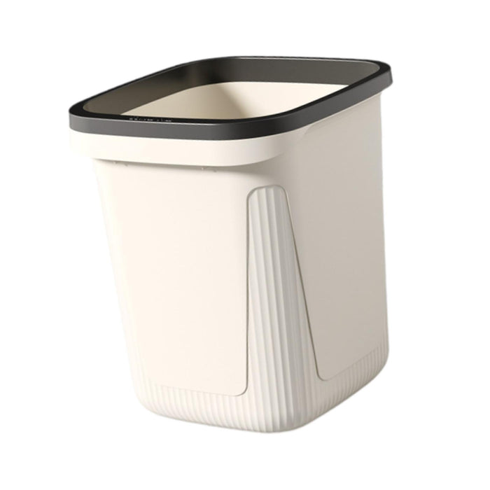 Trash Can Versatile Large Capacity Wastebasket for Laundry Room Kitchen Home White