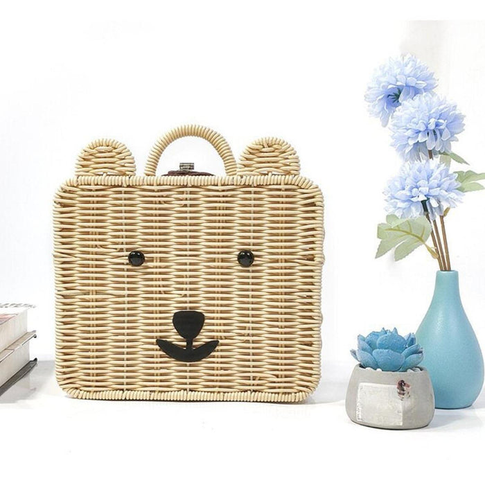 Gift Basket Versatile Cute Woven Storage Basket for Birthday Party Household