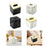 Square Tissue Box Cover Table Napkin Holder for Drawing Room Household Hotel Black Yellow