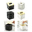 Square Tissue Box Cover Table Napkin Holder for Drawing Room Household Hotel Black Yellow