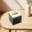 Square Tissue Box Cover Table Napkin Holder for Drawing Room Household Hotel Black Yellow