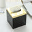 Square Tissue Box Cover Table Napkin Holder for Drawing Room Household Hotel Black Yellow