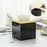 Square Tissue Box Cover Table Napkin Holder for Drawing Room Household Hotel Black Yellow