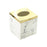 Square Tissue Box Cover Table Napkin Holder for Drawing Room Household Hotel White Yellow